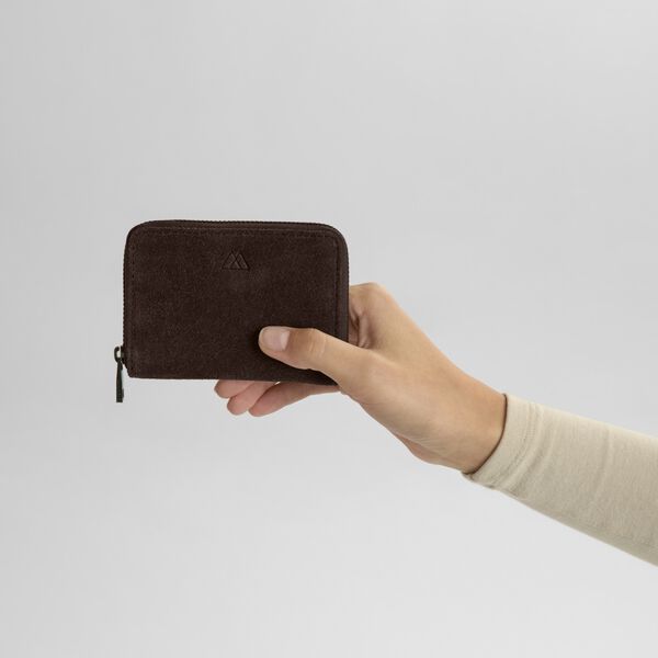 SelmaMBG Geldb&ouml;rse aus Wildleder, dark brown, Markberg