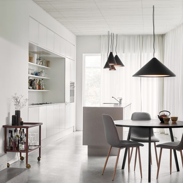 Keglen Pendelleuchte, black, Louis Poulsen