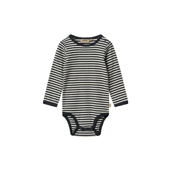 Body Berti, 9432 navy rib stripe, Wheat