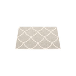 Kotte Plastic Rug, linen/vanilla, Pappelina
