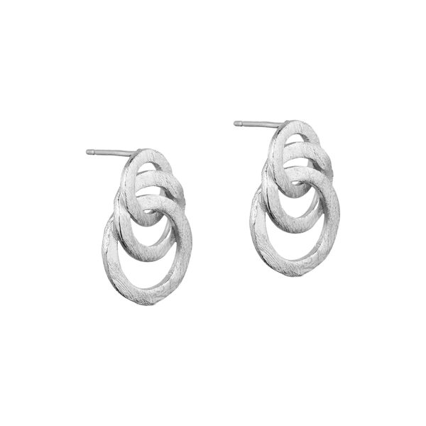Karla trio earrings, silver plated, Pure by Nat