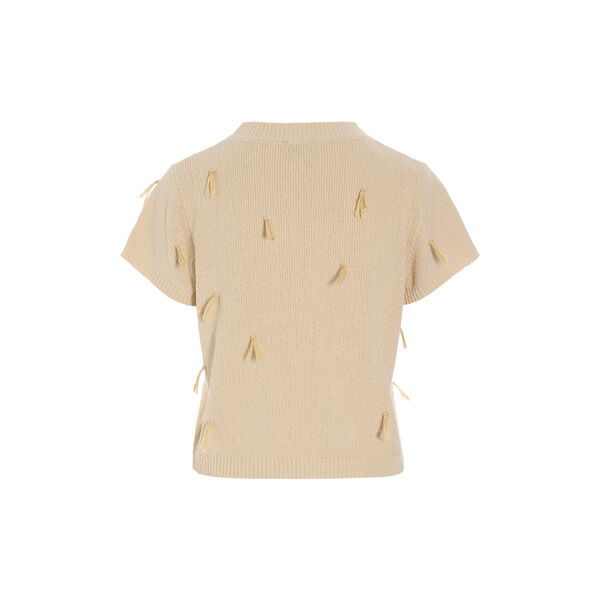 Kamitto Short-sleeved fringe blouse, bast, BITTE KAI RAND