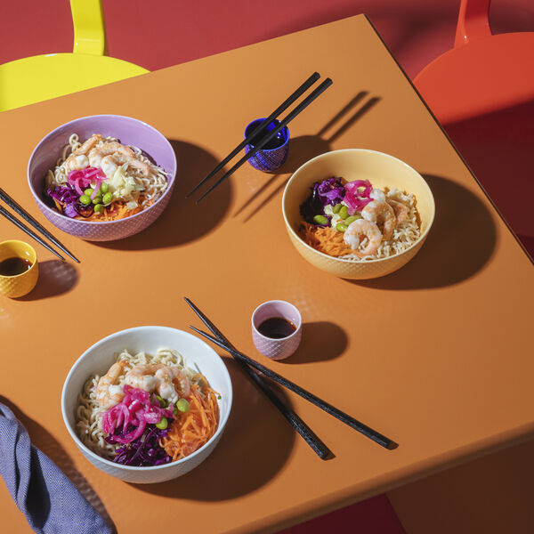 Rhombe Color Bowl, sand, Lyngby Porcel&aelig;n