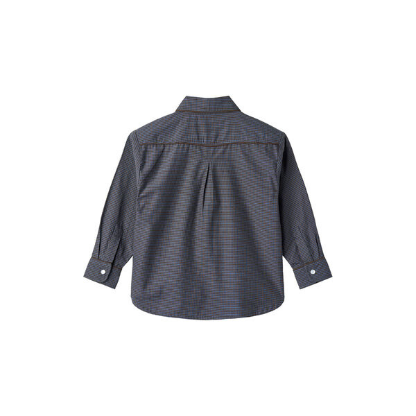 Kariertes Cowboy-Hemd, brown/blue check comb., Copenhagen Colors Organics