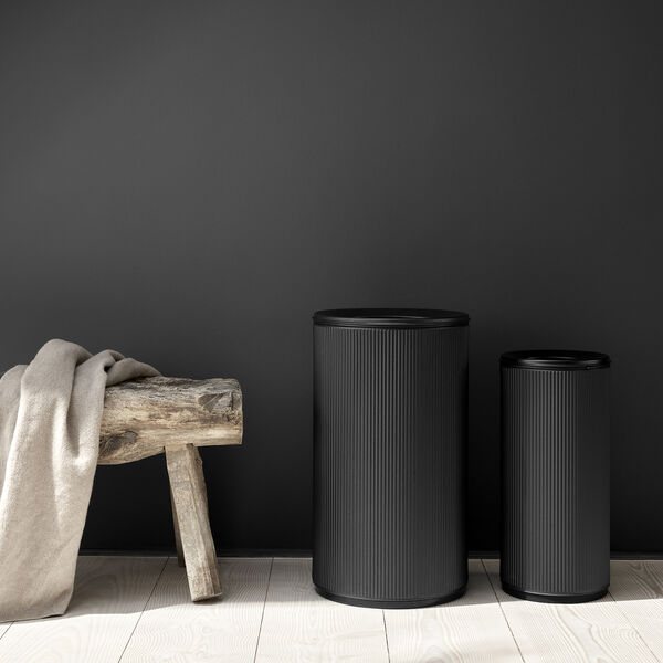 VIPP19 offener Abfalleimer, schwarz/schwarz, Vipp