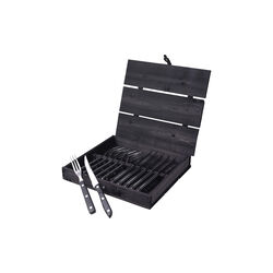 Old Farmer Besteck-Set, schwarz, 12 Teile, Gense