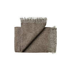 Fanø Plaid, ash brown 0108, Silkeborg Uldspinderi