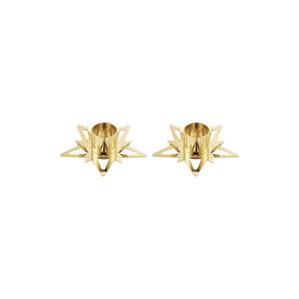 Klassische Weihnachts-Sternkerzenhalter f&uuml;r Stabkerzen, 2 St&uuml;ck, Georg Jensen