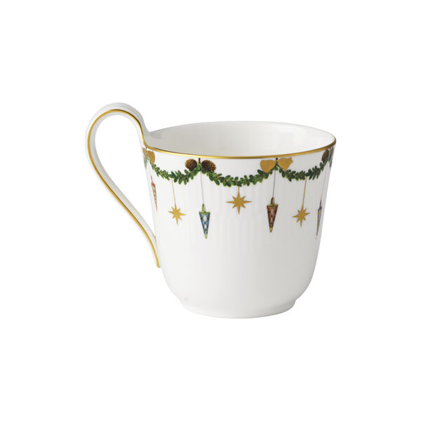 Star Fluted Christmas Tasse mit hohem Henkel Star Fluted Christmas Tasse mit hohem Henkel, Royal Copenhagen