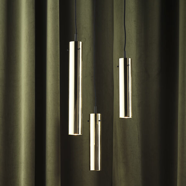 FM2014 Solid Pendant, glossy brass, FRANDSEN