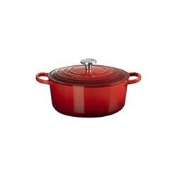 Signature Round Cocotte | 26 cm | Cerise, Le Creuset