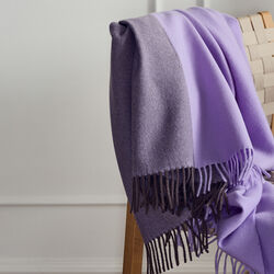 Secret Throw, 02208 clay/lilac, Silkeborg Uldspinderi