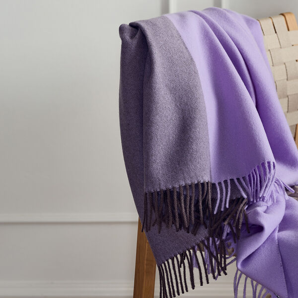 Secret Throw, 02208 clay/lilac, Silkeborg Uldspinderi