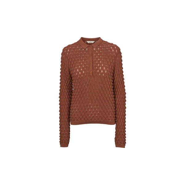 Cilla Polo Sweater, tortoise shell, Basic Apparel