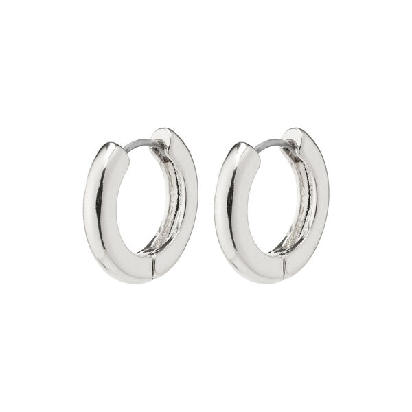 Tyra Chunky Hoop Earrings, silver, Pilgrim