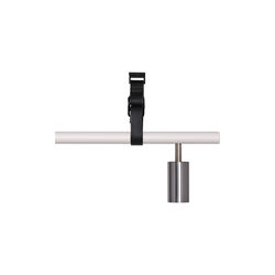 Long John 4 Spot Pendant Black Leather, white/steel, Rubn