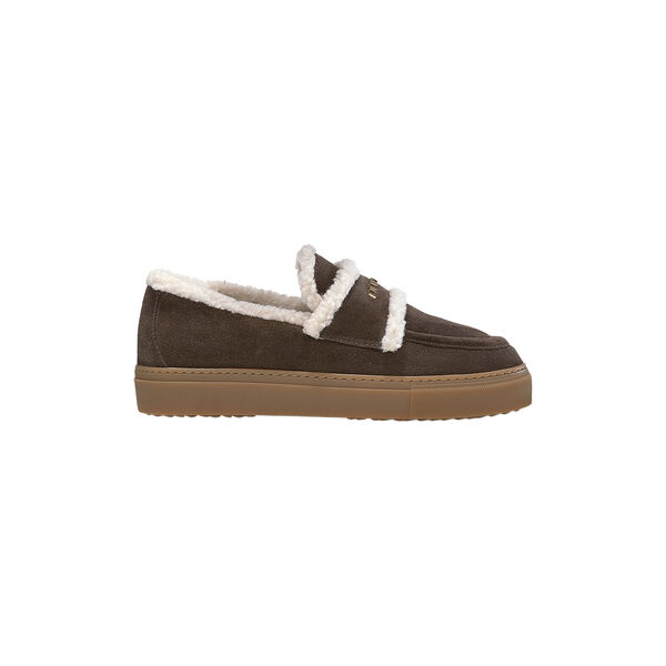 Shearling Loafer, dark brown, INUIKII