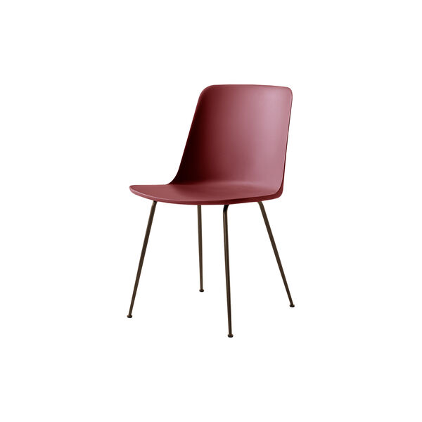 Rely HW6 Dining Chair, red brown/bronze, &Tradition
