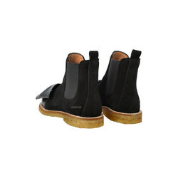 Chelsea-Stiefel, schwarz/schwarzer Elastikeinsatz, ANGULUS