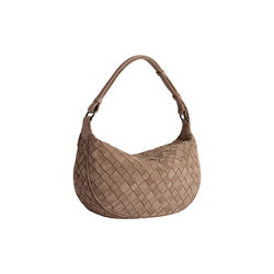 MuseMBG Tasche aus Wildledergeflecht, mocha mousse, Markberg