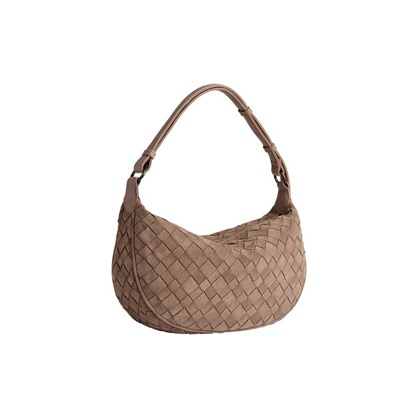 MuseMBG Tasche aus Wildledergeflecht, mocha mousse, Markberg