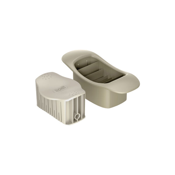 Hasselback cutter, humus, Rosti