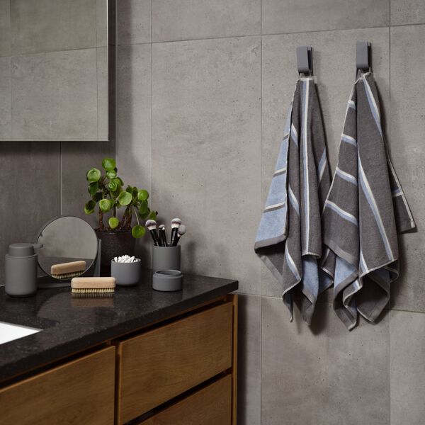 Sauna Towel, grey/blue fog/soft grey, Zone Denmark