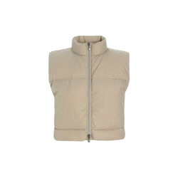 Feather down Short Vest, stone, BITTE KAI RAND