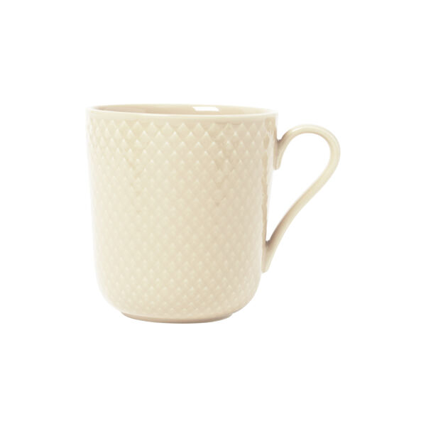 Rhombe Earth Mug with handle, marble, Lyngby Porcel&aelig;n