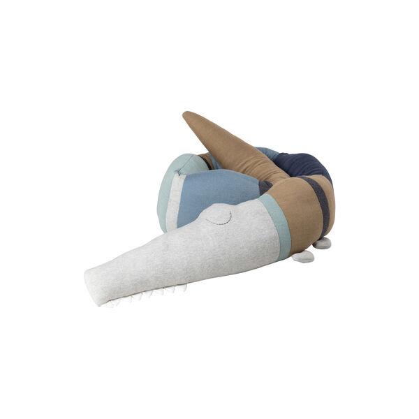 Sleepy Croc Pillow, dusty blue mix, Sebra