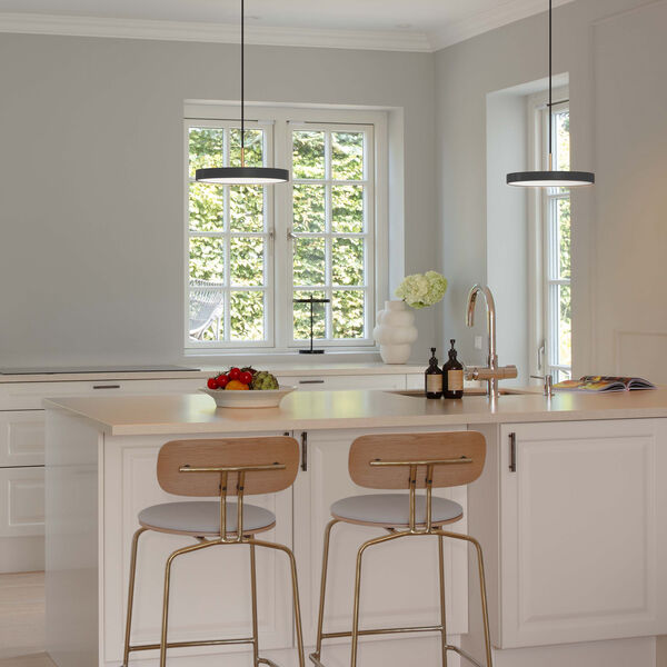 Asteria Plus Pendant, anthracite grey/brass, UMAGE