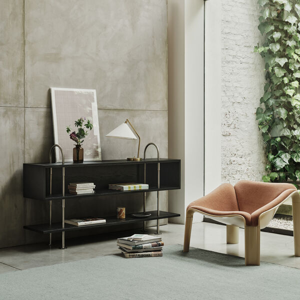 Keen Shelving, steel/ash veneer, GUBI