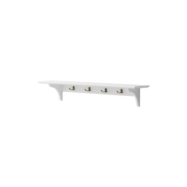 Seaside Shelf With Hooks, 90x20 cm Seaside Shelf With Hooks, 90x20 cm, Oliver Furniture