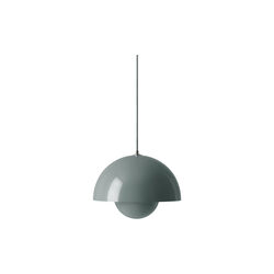 Flowerpot VP2 Pendant, stone blue, &Tradition