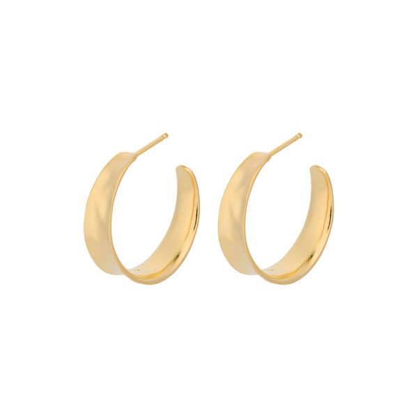 Saga Midi Hoops, gold, Pernille Corydon Jewellery