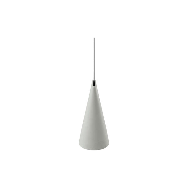 Ceramic Pendant, light grey, MOEBE