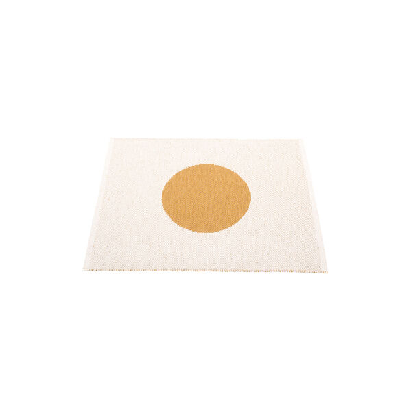 Vera Plastic Rug, ochre/vanilla Vera Plastic Rug, ochre/vanilla, Pappelina