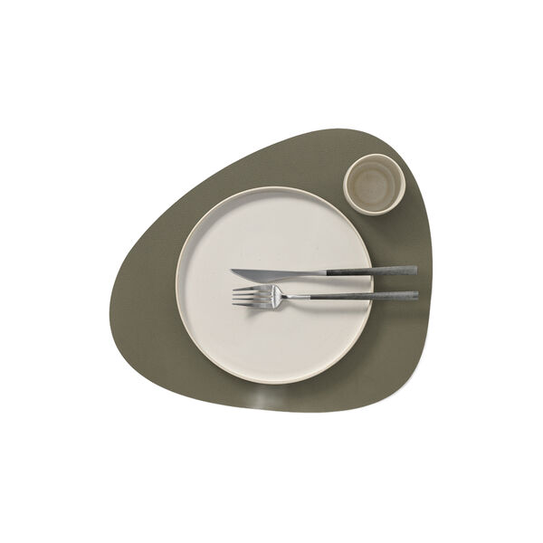 Serene table mat  Curve L, moss, LIND DNA