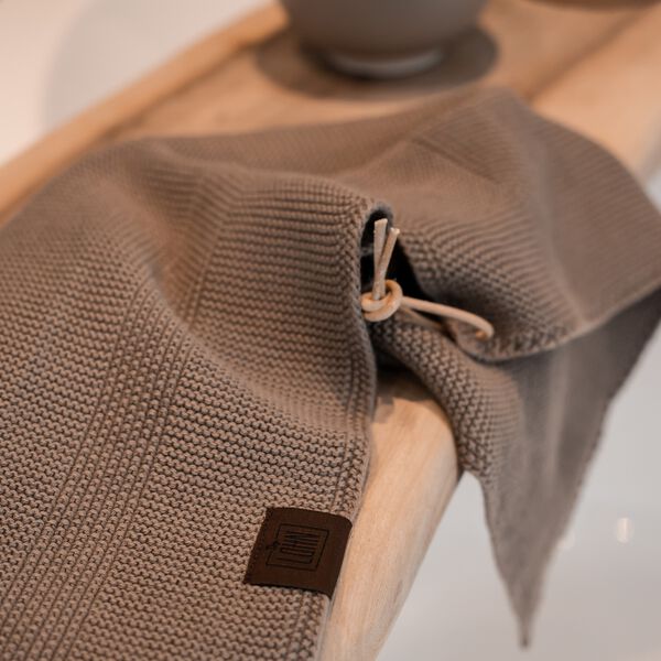 Knitted Towel, ginger snap, By LOHN