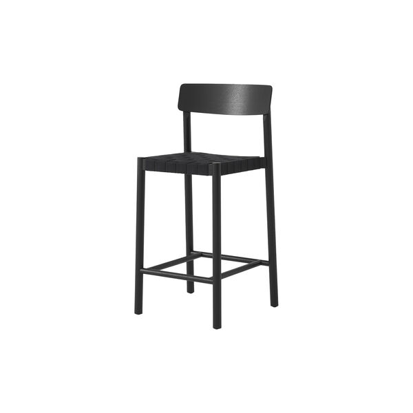 Betty TK12 Counter Chair, black lacquered ash/black, &Tradition
