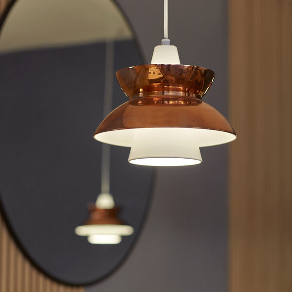 Doo-Wop Pendelleuchte, kupfer, Louis Poulsen