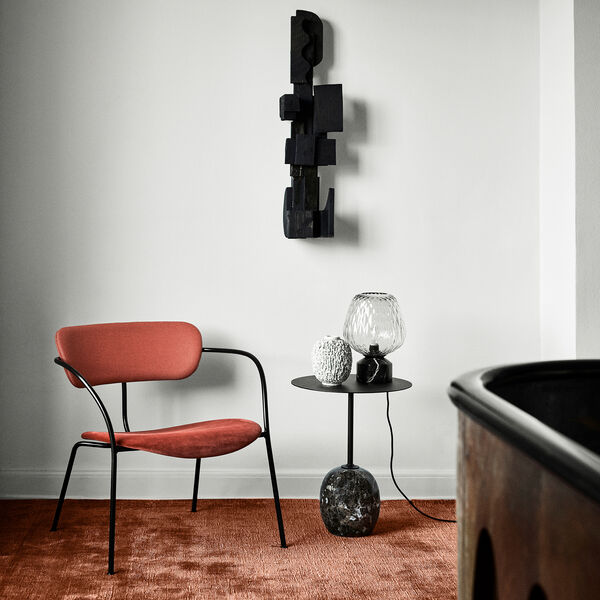 Blown SW6 Table Lamp, silver/black, &Tradition