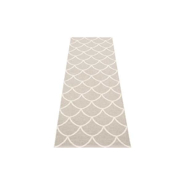 Kotte Plastic Rug, linen/vanilla, Pappelina