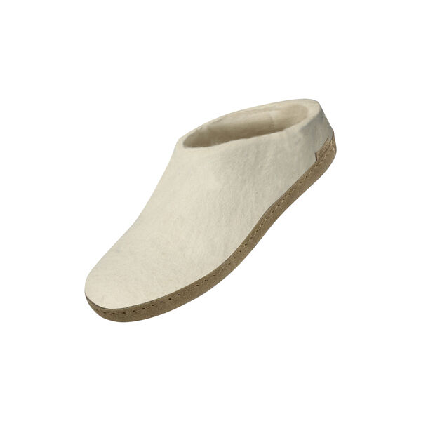 Filzpantoffel, weiß Filzpantoffel, weiß, Glerups