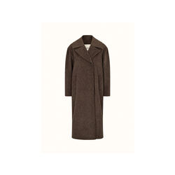 Cyllemd coat, taupe melange, Modstr&ouml;m