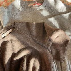 Cathy Knit Sweater, brown melange, Konges Sl&oslash;jd