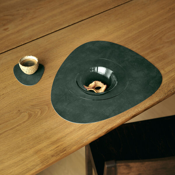 Nupo table mat Curve L, dark green, LIND DNA