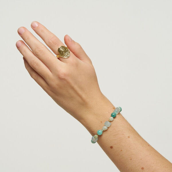 Esther ring, gold plated, Pure by Nat