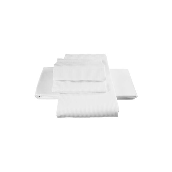 Smal gestreifter Baby Deckenbezug, wei&szlig;, Geismars V&aelig;verier