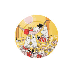 Mumin Servierplatte Familienzeit, gul, Moomin Arabia